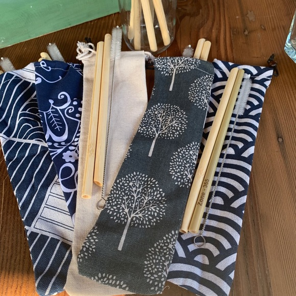 🎉HP🌱REUSABLE ECO FRIENDLY BAMBOO SMOOTHIE STRAWS - Picture 5 of 8